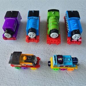 Thomas & Friends Train Lot of 6 Engines Thomas Henry Charlie Nia Mattel